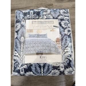 Majestic Collection King-Size 3 Piece Quilt & Pillow Sham Set